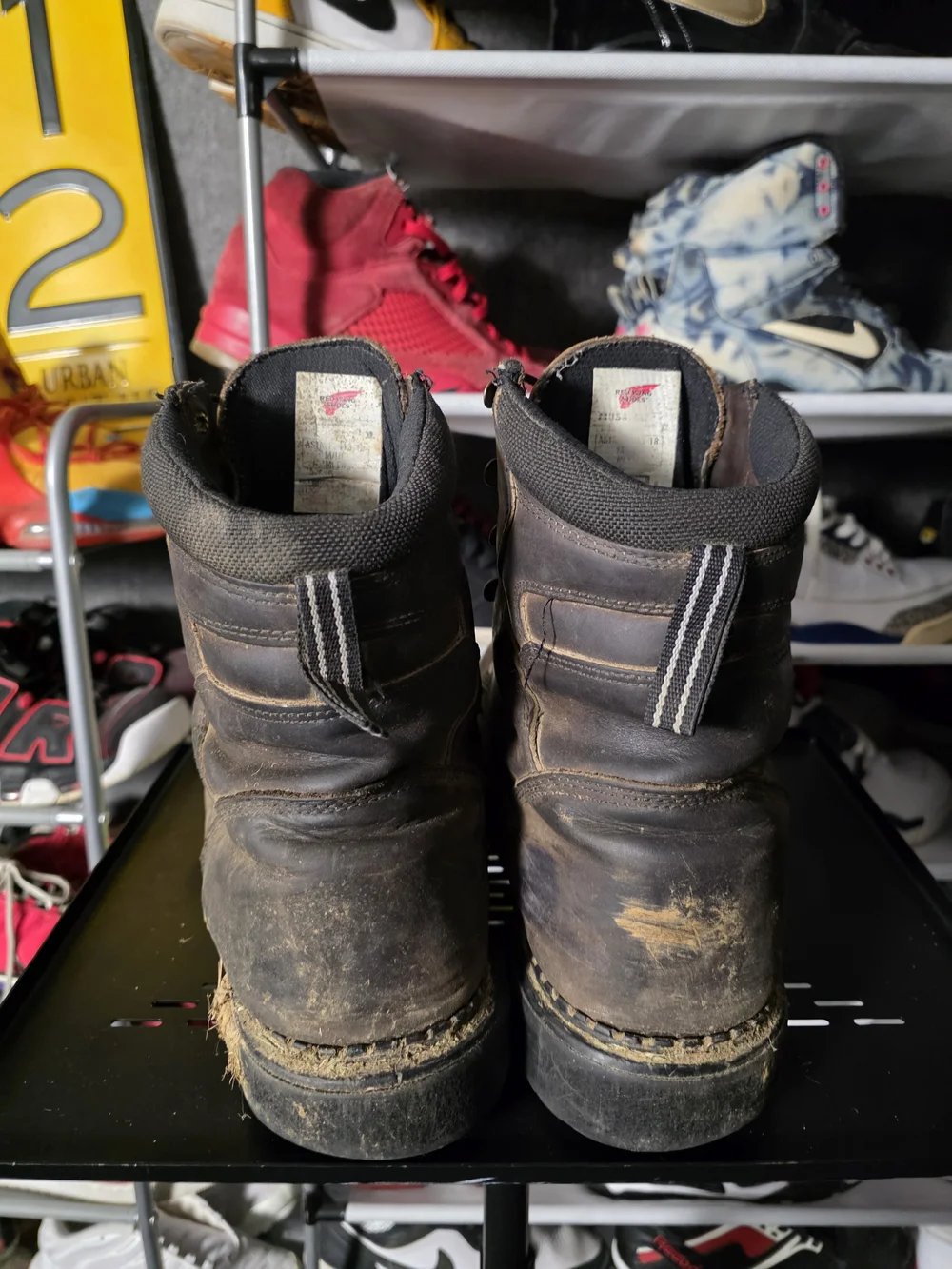 🔥 Red Wing Shoes Men's Size 11.5 Brown Lace-Up High-Ankle Work Boots